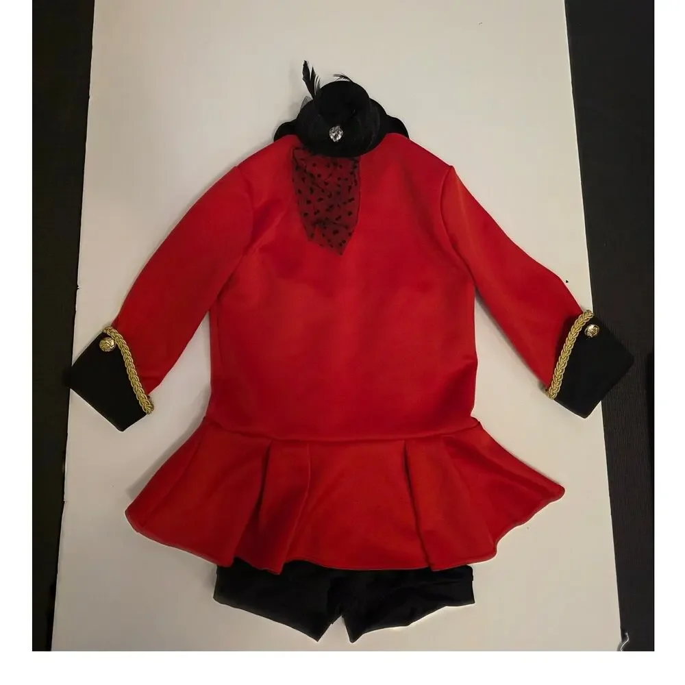 Girls Weissman Band Uniform LC Halloween Circus Ringmaster Costume Hat Trumpet